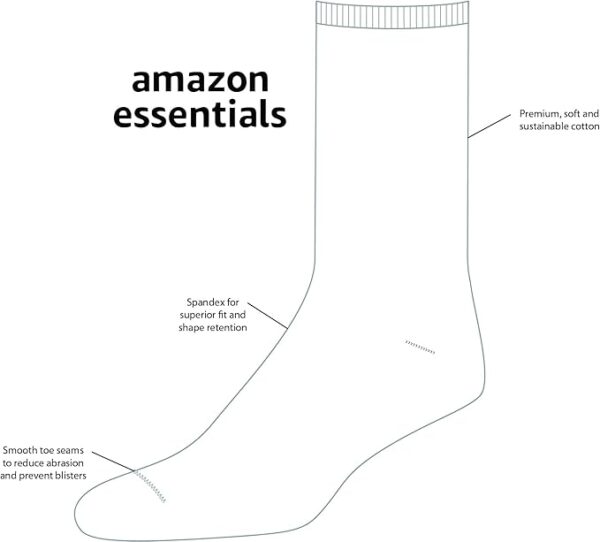 Amazon Essentials Men's Dress Socks, 5 Pairs - Image 2