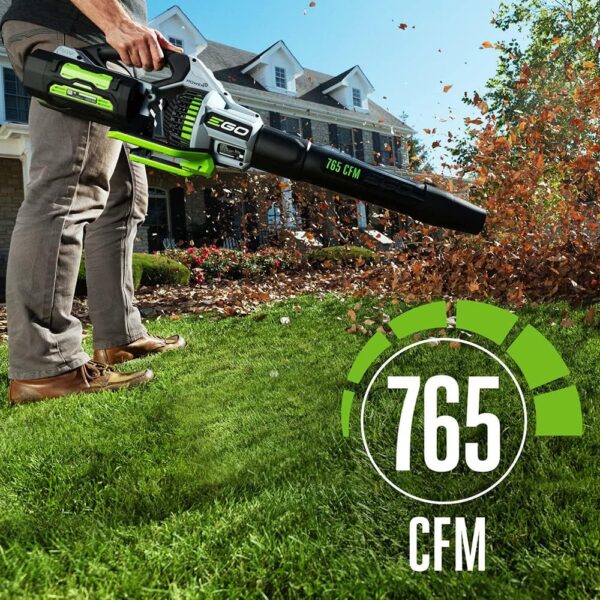 EGO Power+ LB7654 56-Volt 765 CFM Brushless Cordless Leaf Blower, 5.0Ah Battery, 320W Charger Included Plus Extra BA1400T 2.5Ah Battery - Image 3