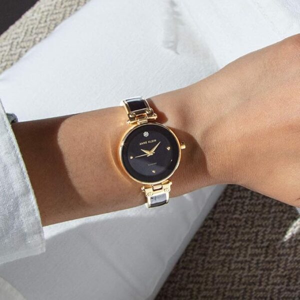 Anne Klein Women's Genuine Diamond Dial Bangle Watch - Image 2