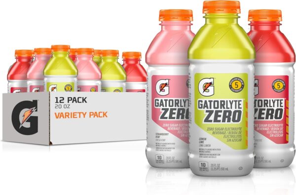Gatorade Gatorlyte Zero Variety Pack, 20 Fl Oz (Pack of 12)